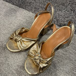 Heels Gold Size 6.5 Photo 0