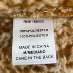 Love Tree  Faux Fur Hoodie Vest Brown M NWT Photo 2