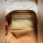 Vintage Vibrant Multicolor purse with Tan Leather Trim Red Photo 6