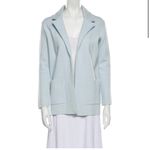 Magaschoni Open Cardigan Sweater in Blue Size Extra Small Photo 6