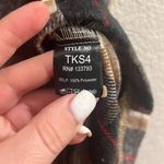 POL ✨ Mini Skirt Size S Brown Tan Plaid Zip Front Flannel✨ Photo 12