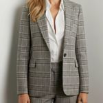 Reiss Tamy Checked Slim Fit Suit Blazer, Grey Check, 14 (US) Photo 0