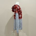 Grey Buffalo Plaid Snowflake Hooded Sweater Size 2XL Gray Photo 4