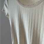 Brandy Melville Ribbed Ruffle Short Sleeve Photo 4