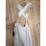 Lulus NWT  Thinking Out Loud White Backless Jumpsuit Cocktail Classy Size XS Photo 5