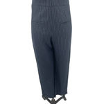 Anthropologie The Essential Jumpsuit Pinstripe Sleeveless Navy Blue Size US 0 Photo 10