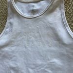 Buffbunny Collection NEW White Aurora Logo Crop Graphic Tank Top Size Small NWOT Photo 1