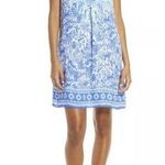 Lilly Pulitzer EVAH SHIFT DRESS SIZE XS High Tide Navy Ready Set Gecko New NWT Photo 0