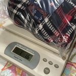 CHAPS  women’s size large holiday sleeveless vest black red white plaid full zip Photo 5