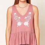 Anthropologie Alya peplum top in soft blush pink Small Photo 0
