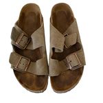 Birkenstock  Betula Arizona Sage Suede Leather Double Strap SIZE 39 Narrow Photo 1