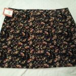 Massimo supply floral corduroy women's skirt Black Size 16 Photo 6