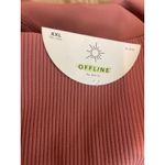 Aerie Offline by Women's Size XXL Athletic Leggings Dusty Pink Ribbed NWT Photo 3