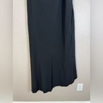 Banana Republic  Asymmetrical One Shoulder Flounce Maxi Dress Black 4 NEW $140 Photo 9