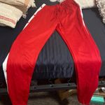 Saks 5th Avenue Red Button Down Track Pants  Photo 0