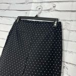 Zac & Rachel Polka Dot Pull‑On Pants 6 Black White Casual Stretch Ankle Straight Photo 5