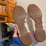 Coach  Poppy White & Pink Ballet Flats Photo 4