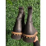 Free People NWOT Atlas Puffer Rivet Chelsea Boots in Black & Gold Sz. US 8 Photo 4