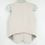 Aritzia  Babaton Womens Neutral Preppy Chic V-Neck Button Front Vest Size 10 Photo 7