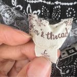 Hem & Thread Paisley Black & White jumpsuit  Size Large Photo 6