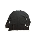 Misook Exclusively  Knit Blazer XL Black‎ Blue Button Up Jacket Womens Formal Photo 3