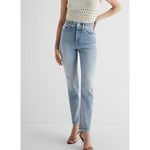 EXPRESS  90’s slim super high rise light wash jeans size 14 Photo 13