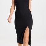 Reformation Knit Cassi Black Midi Dress Photo 1