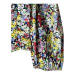 ZARA  Shirt Women Medium Multicolor Floral Puff Sleeve Crop‎ Top Boho Cottagecore Photo 4
