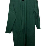 Shein Curve Dark Green Long Sleeve Knit Duster Cardigan Sweater Size XL Womens Photo 0
