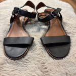 Lucky Brand  Size‎ 9.5 Block Heeled Sandals Open Toe Buckle Black  Sandal Heels Photo 1