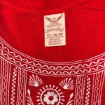 Faded Glory  Scarlet Blouse with Ivory Detailing Photo 4