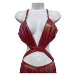 NWT Retrofete Jett Dress XL Multicolor Cutout Ombre Metallic Maxi Photo 7