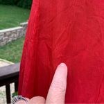 frame denim Frame Womens Red 100% Silk Wrap Maxi Dress Size M Medium Photo 2