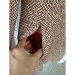 Marvin Richards Vintage  Wool Blend Detachable Faux Fur Collar Tweed Pea Coat S Photo 2