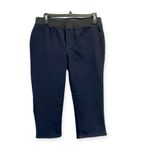 Tory Burch Crepe Cropped Legging Pants Size 30 Navy Photo 2