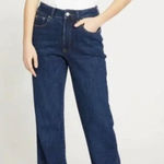 Universal Standard  Donna High Rise Curve Straight Leg Jeans Stonewash Indigo Photo 0