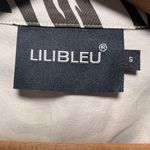 Lilibleu Women’s Brown & Cream Printed Size S Belted Trench Coat Photo 4