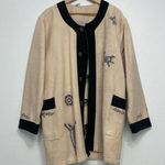Vintage Venus Imports 100% Cotton Jacket Black and Natural Size XL Southwestern Photo 0