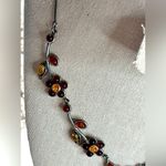 Vintage Amber Necklace sterling silver Photo 5