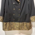Dennis Basso NEW  Double Breasted Jacket with Slight Metallic Leopard Design 24W Photo 3