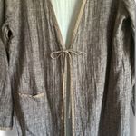 Eileen Fisher  Italian linen blend open-front long cardigan Photo 3