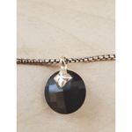 David Yurman Black Onyx Diamond Pendant Capri Necklace in Sterling Silver 18in Photo 3