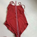 Lululemon Red Strappy One Piece Swimsuit Size 4–6 | Lattice Back Bathing Suit Photo 4