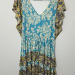 Anthropologie Daily Practice by  Tiered Ruffle Mini Dress Size Small Floral Photo 2
