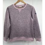 LL Bean Sweater Women's Pink Heathered Knit Sweatshirt Pullover Cozy Warm Crew M Size M Photo 10