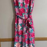 Vineyard Vines Pink Run For The Roses Floral Sleeveless Jumpsuit in Size 0 Photo 0