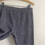 Barefoot Dreams CozyChic Ultra Lite Rib Trim Jogger Pant Carbon Grey Metallic M Photo 5