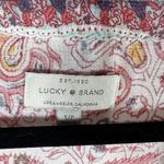 Lucky Brand ‎ Boho Peasant Top Size S Paisley Tassel Hippie Beach Vacation Boho Photo 3