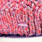 Burton  Red Purple Ribbed Knit Wool Beanie One Size EUC Photo 1