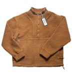 Alpine Design  Women's 1/4 Snap Sherpa Pullover Caramel Latte Size M Photo 1